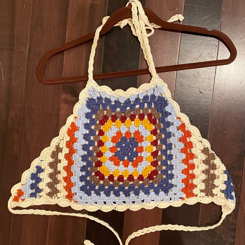 Halter crotchet top